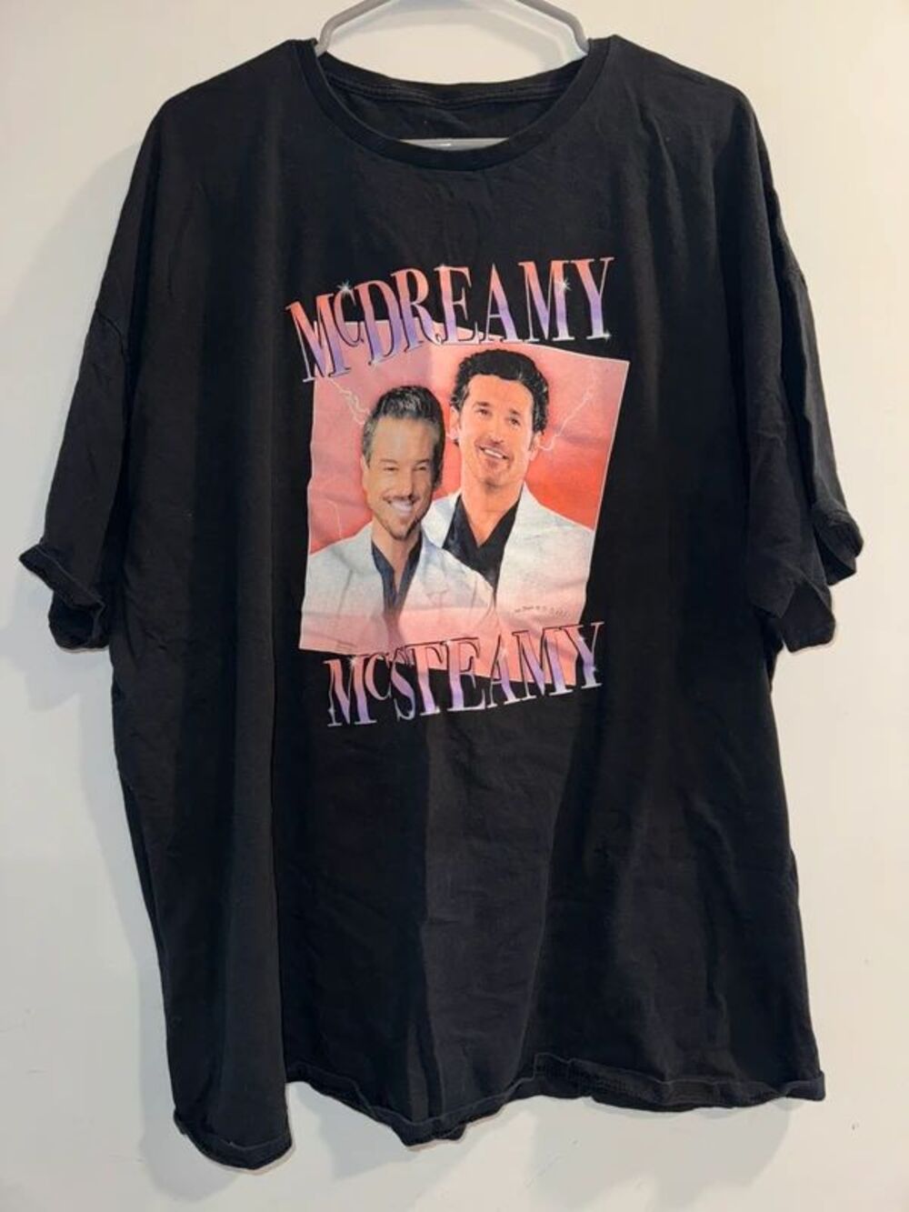 Greys Anatomy McDreamy & McSteamy Graphic Shirt-Size 3XL